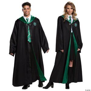 Wizarding World of Harry Potter Adult Slytherin Robe Halloween Costume Cosplay